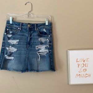 American Eagle Super Stretchy Jean Skirt